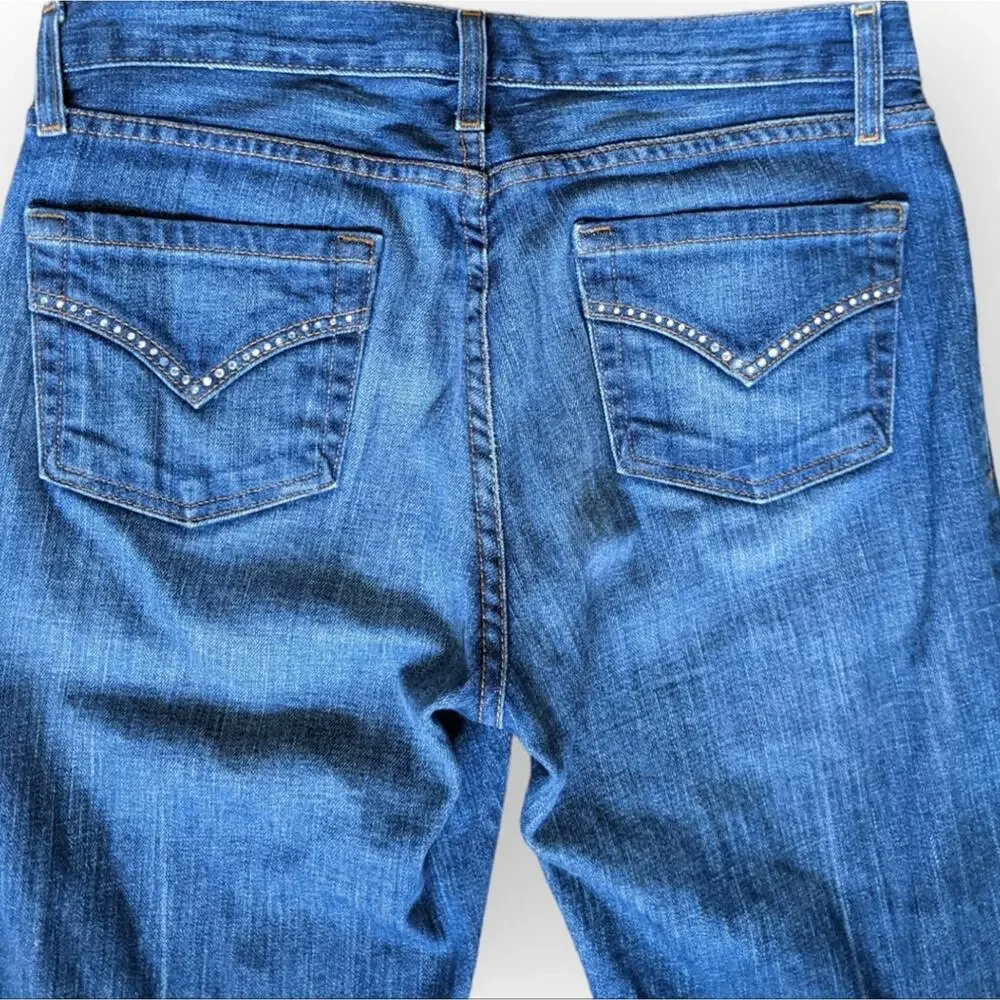 Karen Kane Denim Women's Jeans Rhinestone Detail Size 8